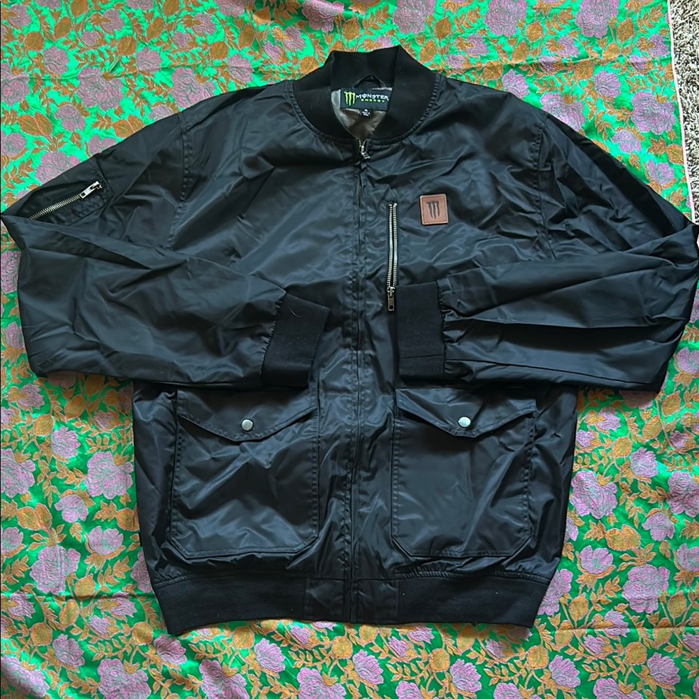 😈Monster Energy Pro Athlete Bomber Jacket Windbreaker